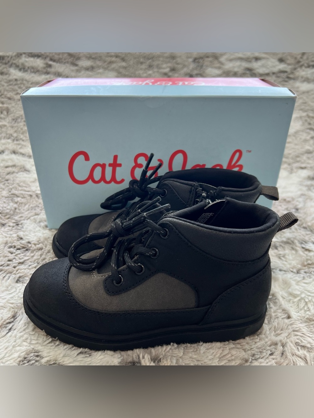 Cat & Jack Xavier Boots (Size 11 Toddler) - Black
